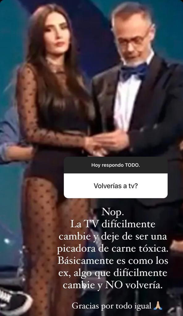 Aylén Milla revela por qué no volverá a trabajar en televisión