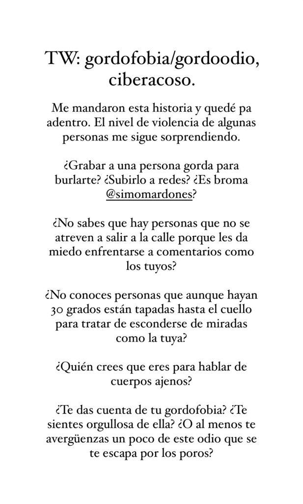 Acusan a Simone Mardones de “gordofobia” por insólito video