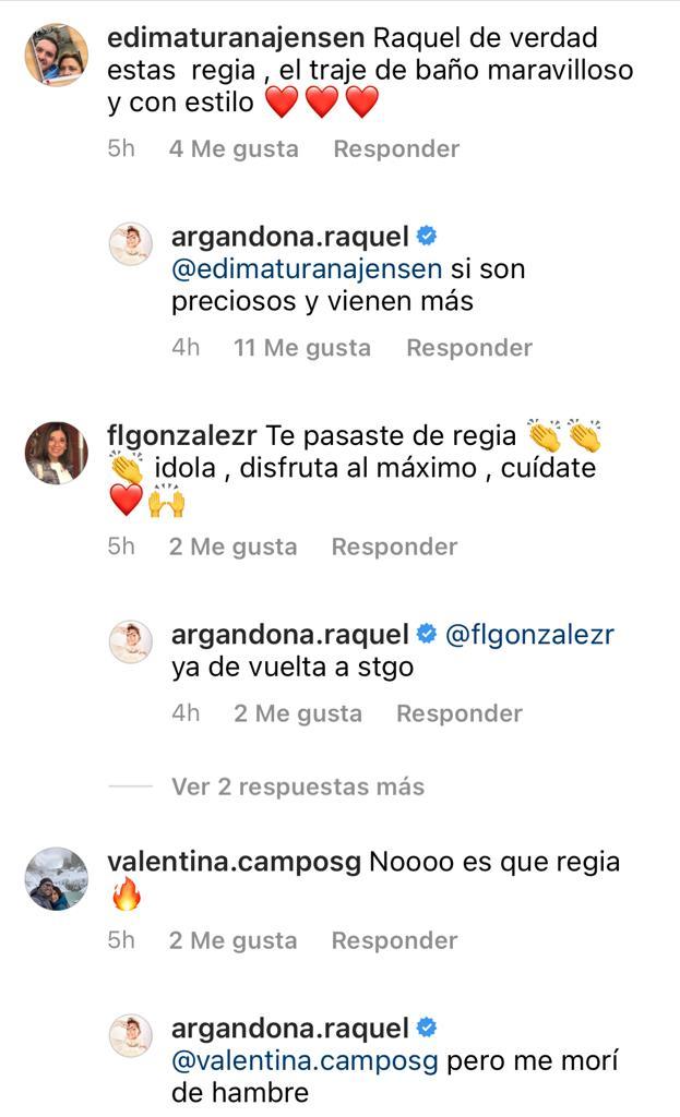 Raquel Argandoña enseña su figura en traje de baño blanco
