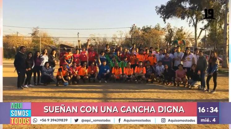 Nos activamos por el sueño de una cancha digna para niños de Peñalolén