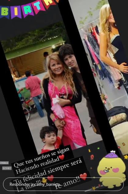 Hijo de Cathy Barriga celebra sus 23 años en familia