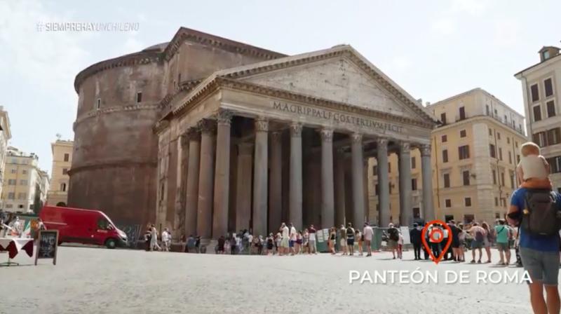 Paula nos mostró la Fontana di Trevi y el Panteón en Roma