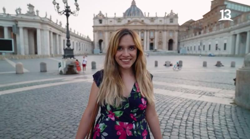 Paula nos mostró la Fontana di Trevi y el Panteón en Roma