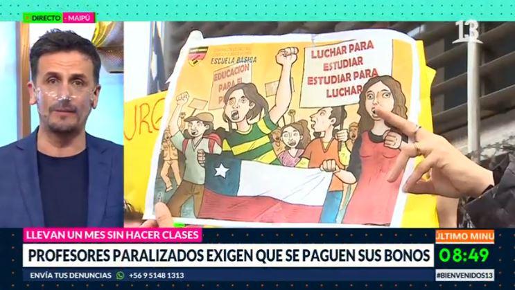 Apoderados y profesores se manifiestan en contra de sostenedores de colegio