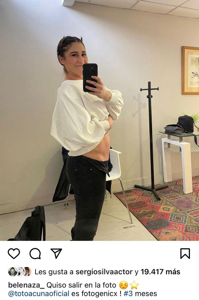 “Quiso salir”: Belén Mora enseña su pancita de embarazo