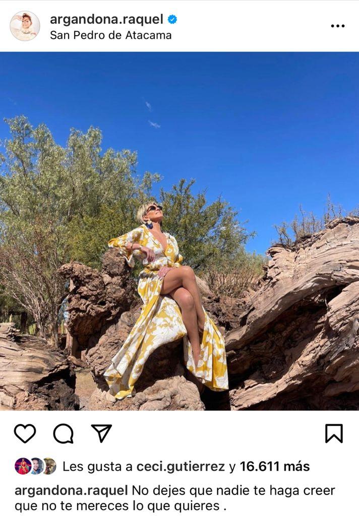 Raquel Argandoña deslumbra en amarillo tras reconciliación