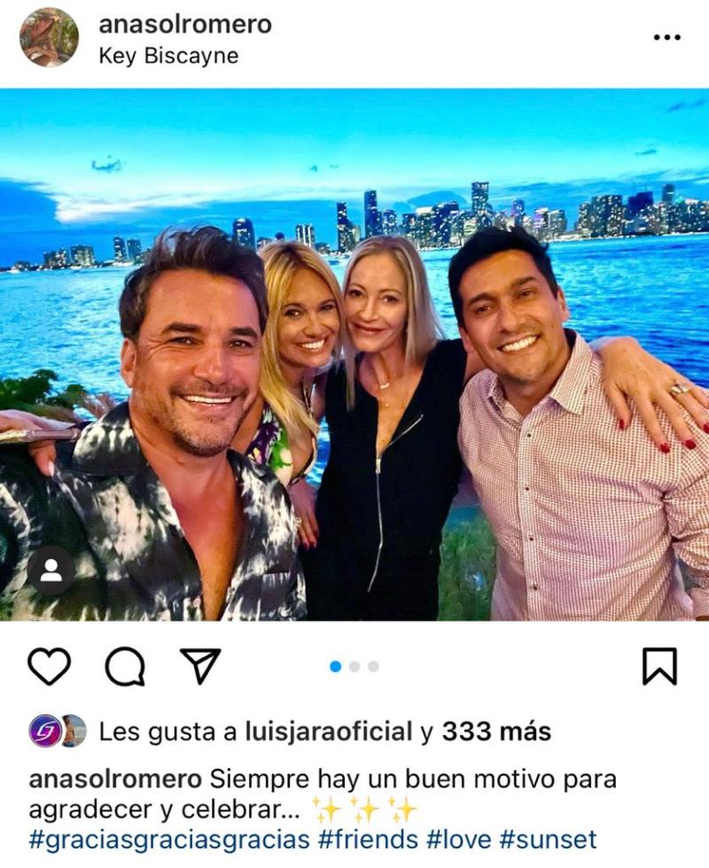 Ana Sol Romero y Douglas celebran 20 años de matrimonio
