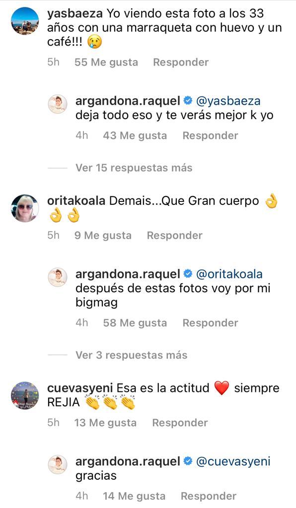 Raquel Argandoña enseña su figura en traje de baño blanco