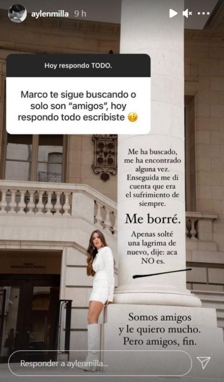 Aylén Milla asegura que quiere pedirle disculpas a Gala Caldirola