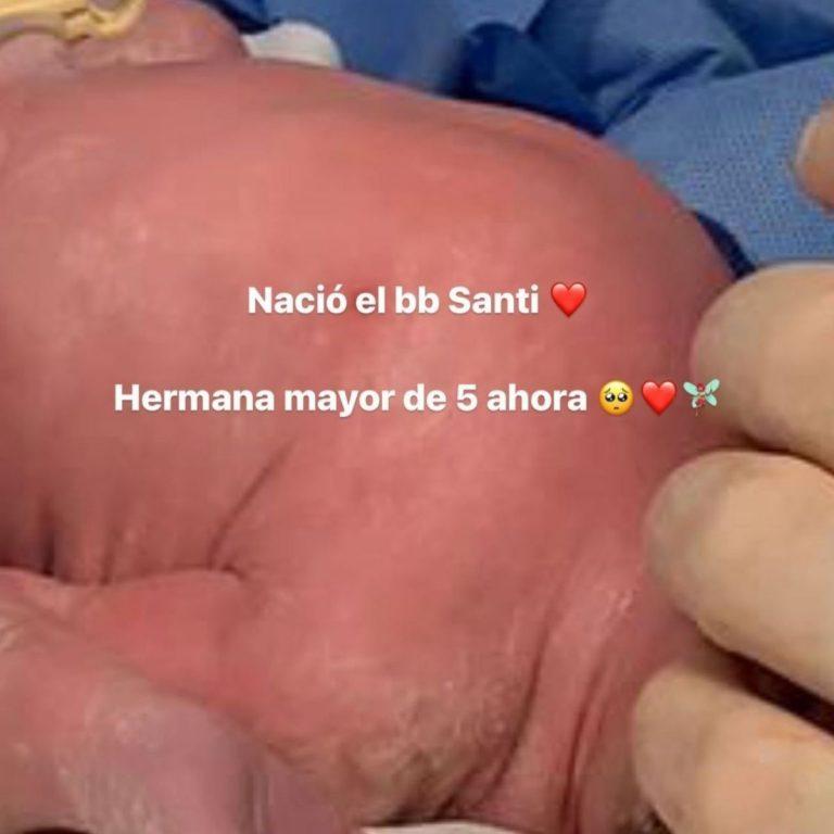 Cami Gallardo presenta a su hermano recién nacido