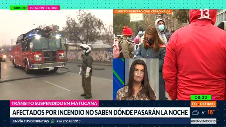 Incendio en cité de Estación Central deja al menos 60 damnificados