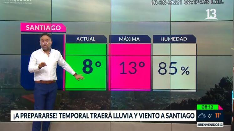 Precipitaciones en la capital: Conoce si lloverá en tu comuna