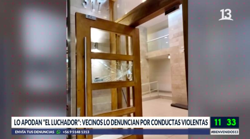 “Hombre luchador” atemoriza a vecinos de Santiago Centro