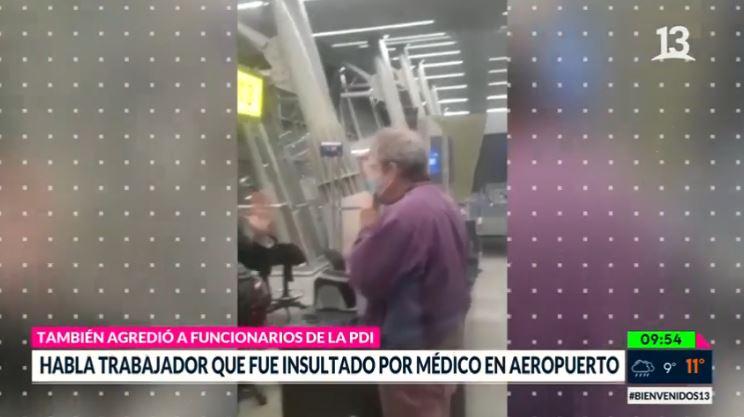 Médico se refirió a incidente ocurrido en aeropuerto