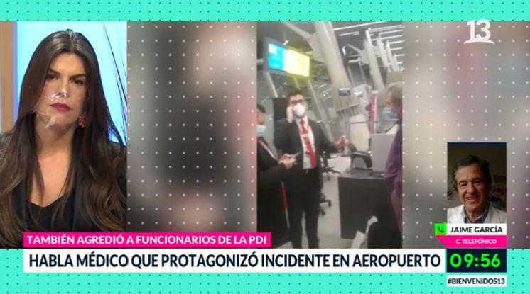 Médico se refirió a incidente ocurrido en aeropuerto