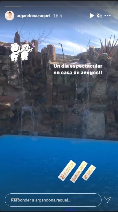 Raquel Argandoña se muestra con ex pareja en redes sociales