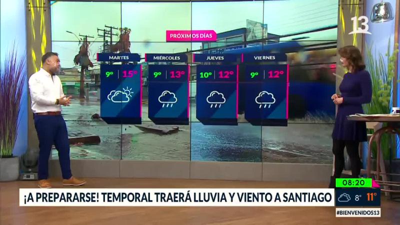 Precipitaciones en la capital: Conoce si lloverá en tu comuna