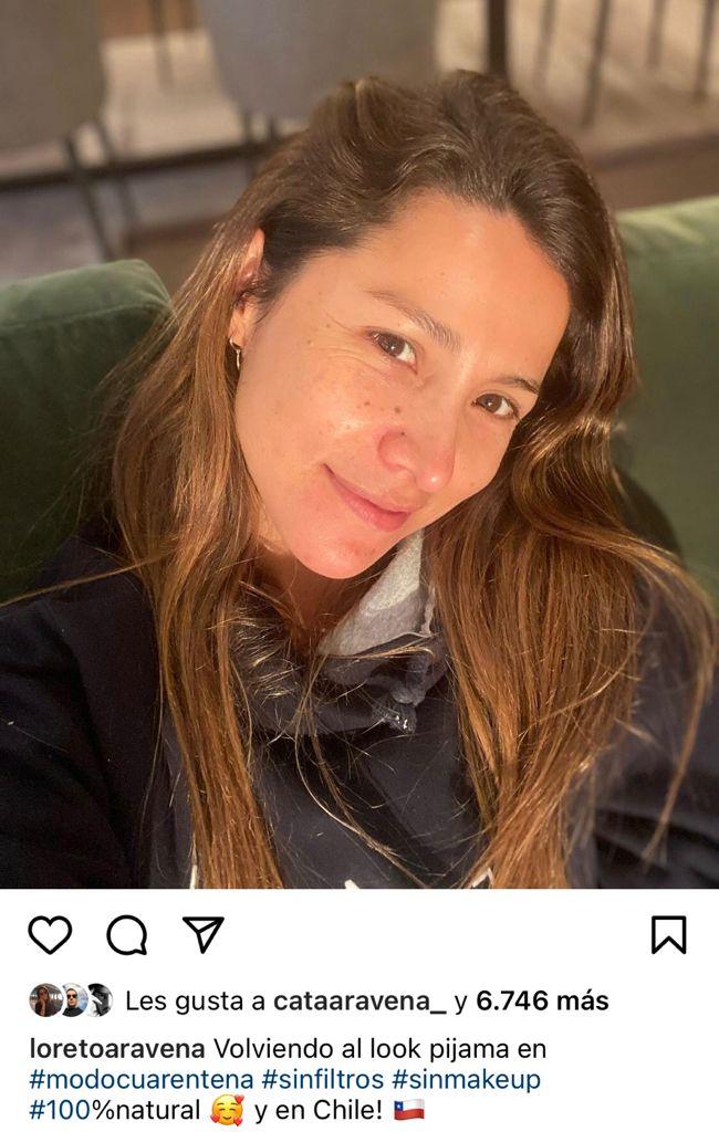 Loreto Aravena se muestra al natural tras sus vacaciones