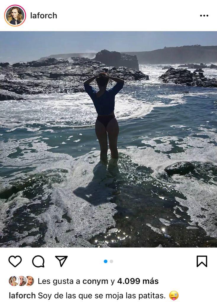 “A todo cachete”: Amaya Forch deslumbra desde la playa