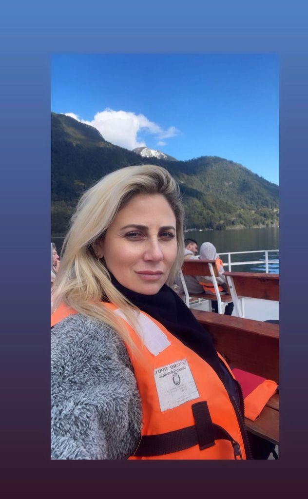 Las vacaciones de Mauricio Pinilla y Gissella Gallardo en el sur