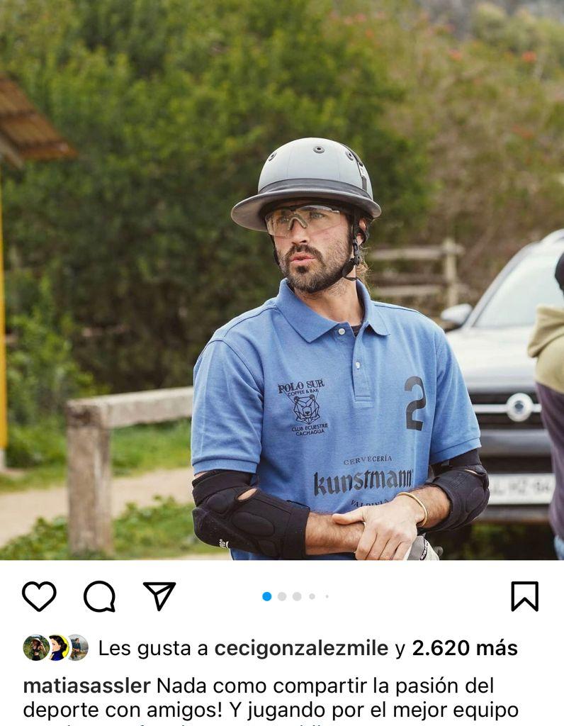 Matías Assler en la polémica por fotos jugando polo