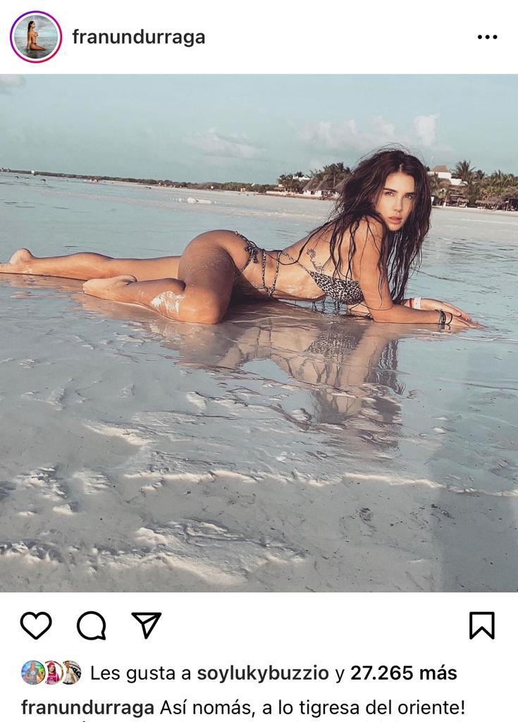 Fran Undurraga se luce con look playero a lo Tigresa del Oriente
