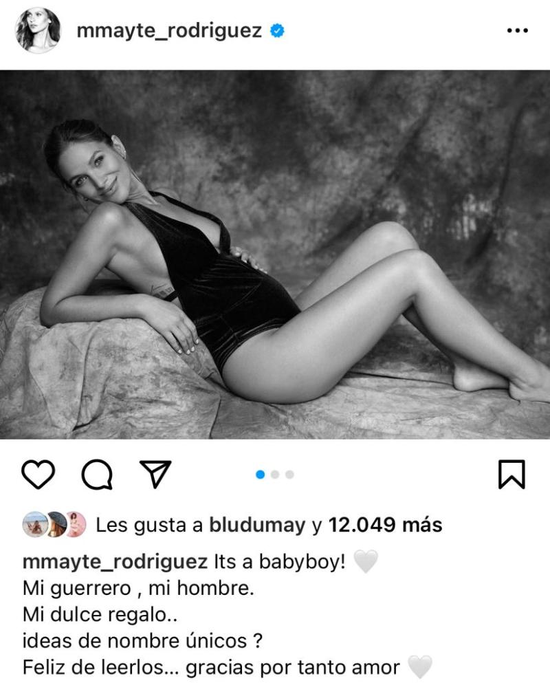 Mayte Rodríguez revela sexo de su bebé con postales veraniegas