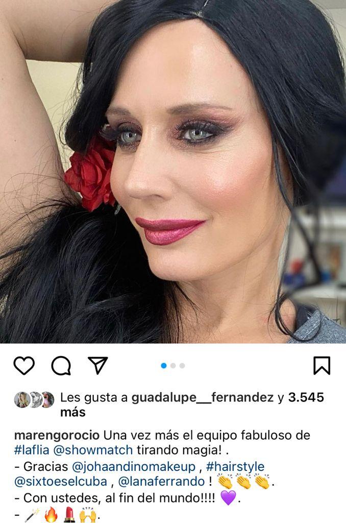 “Qué lindo te queda”: Rocío Marengo se luce con el pelo negro