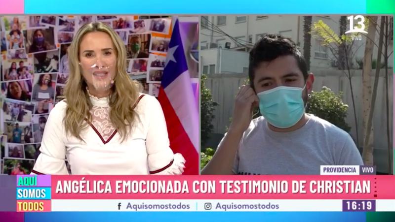 Angélica Castro se emociona por joven que lucha para costear tratamiento de su esposa