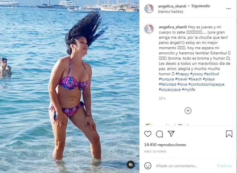 Angélica Sepúlveda luce sus curvas desde Turquía con sexy video