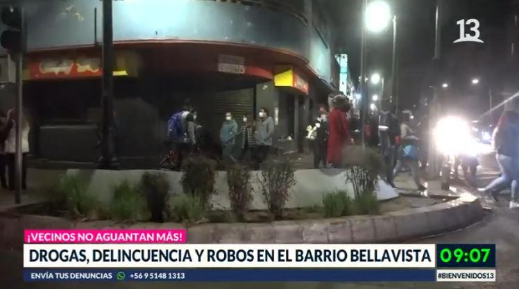 Vecinos del barrio Bellavista denuncian descontrol por delincuencia y ruidos
