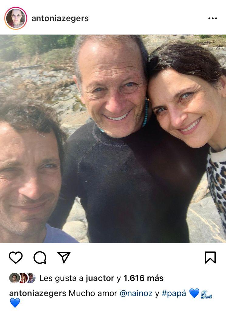 “Tres gotas de agua”: Antonia Zegers enseña a su familia clon