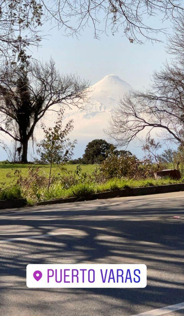 Las vacaciones de Mauricio Pinilla y Gissella Gallardo en el sur