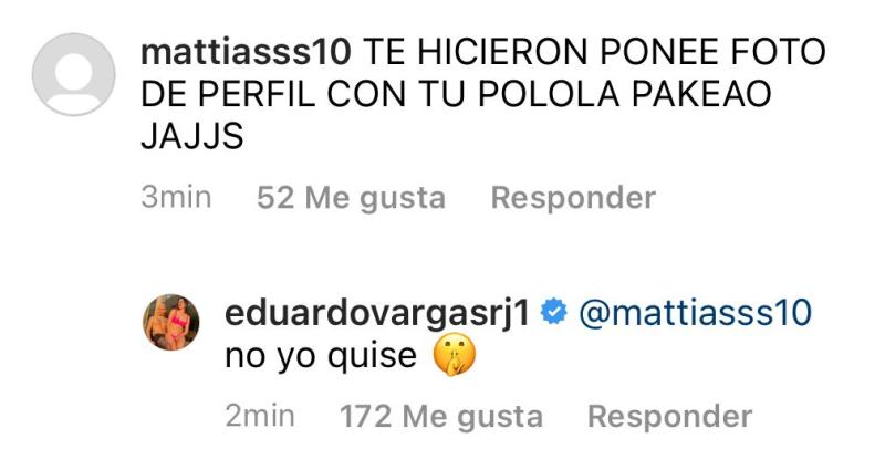 Eduardo Vargas defiende romántica foto de perfil en Instagram