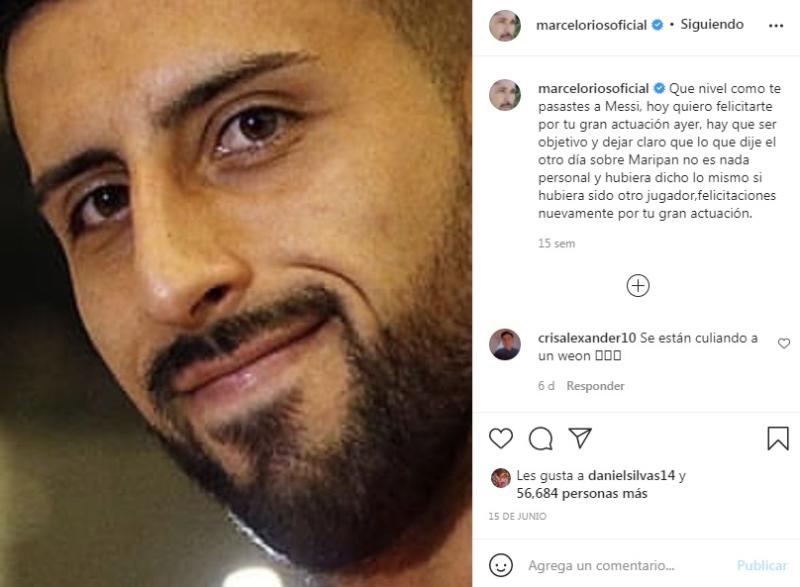 Marcelo Ríos apoya públicamente el pololeo de su hija mayor