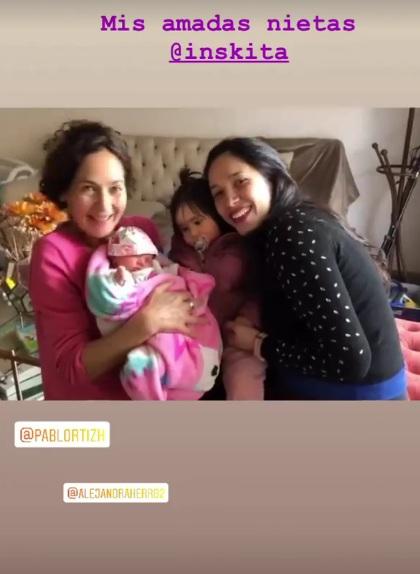 Alejandra Herrera encanta al mostrar su faceta de abuela