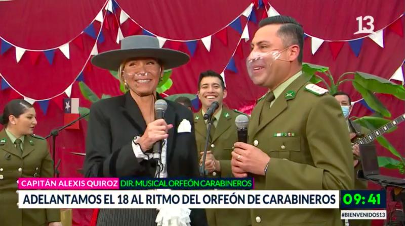 Raquel Argandoña se lució bailando cueca en Bienvenidos