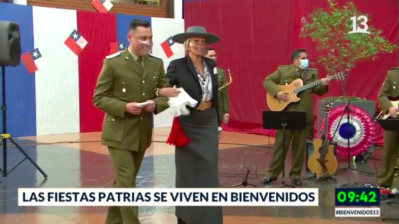 Raquel Argandoña se lució bailando cueca en Bienvenidos