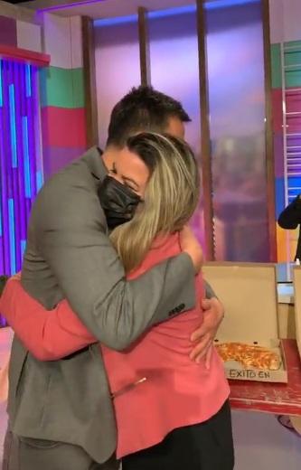 El reencuentro de Sergio Lagos y Carlalí en “Aquí somos todos”