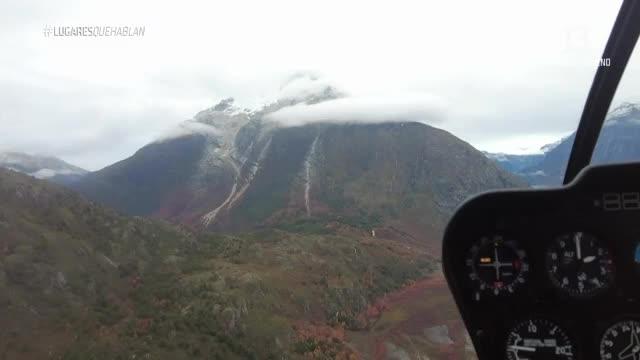 Pancho Saavedra y el equipo volaron sobre los Campos de Hielo Norte