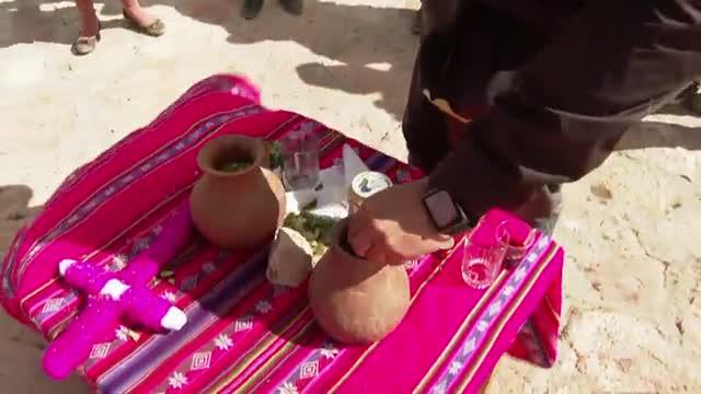 Pancho Saavedra y el equipo del programa participaron de ceremonia indígena