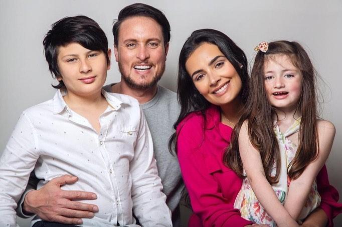 Dominique Gallego cautiva con foto de todos sus hijos