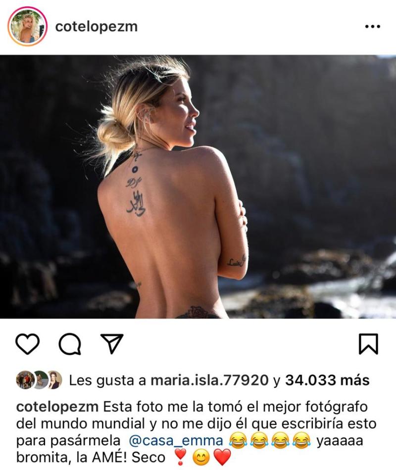 Cote López responde a crítica por hacer desnudo al aire libre
