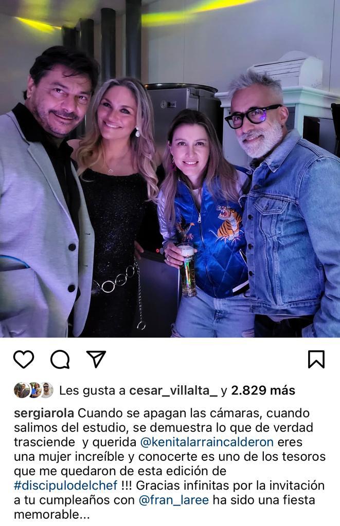 Kenita Larraín celebra sus 48 años con fiesta ochentera