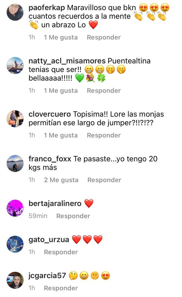 Loreto Aravena se luce con su jumper colegial a los 38 años