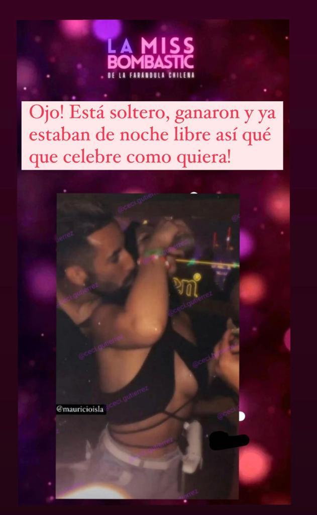Mauricio Isla celebra triunfo de Chile con misteriosa mujer