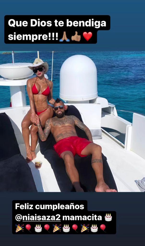 Arturo Vidal confirma reconciliación con Sonia Isaza