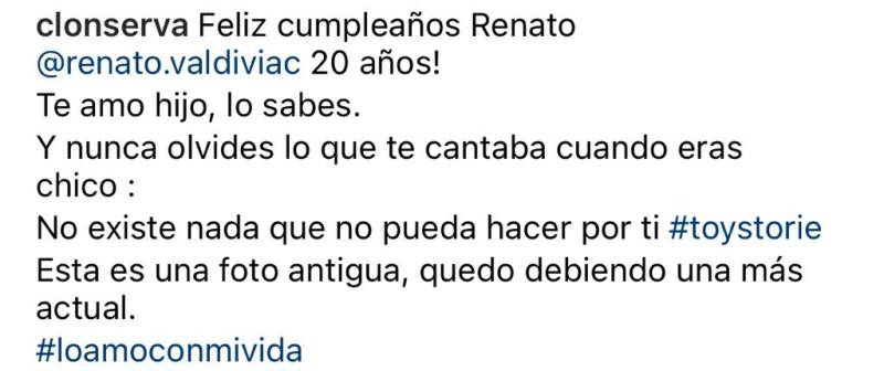 Claudia Conserva celebra los 20 años de su hijo clon