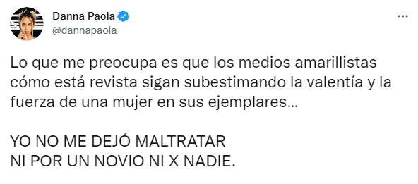 Danna Paola enfrenta rumores de maltrato en su pololeo