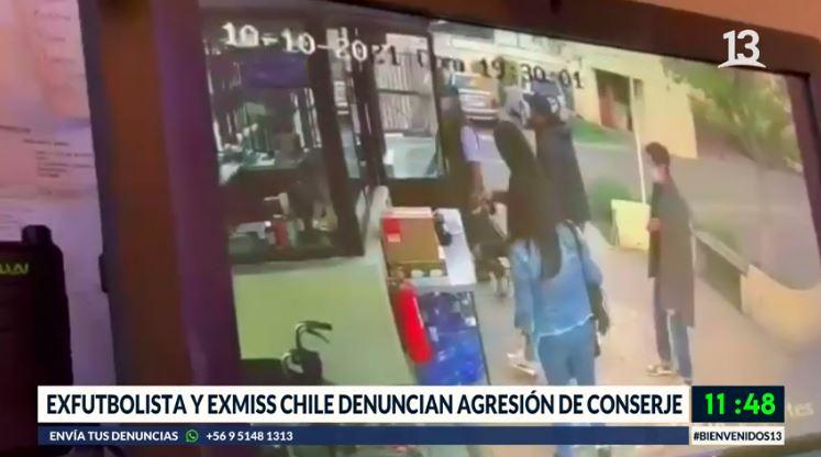 Ex futbolista y ex Miss Chile denuncian agresión de conserje